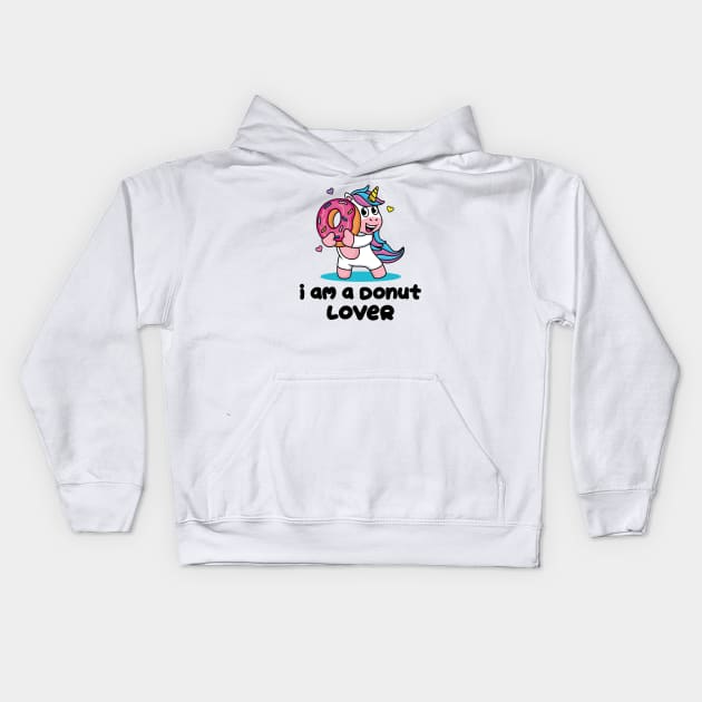 Donut Lover Kids Hoodie by CandD